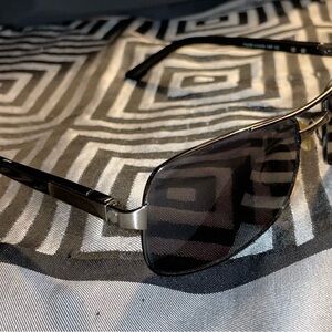 Cartier Black and Silver Polarized Sunglasses